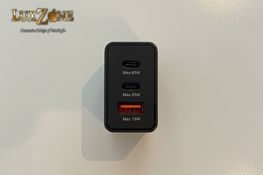 Cargador Samsung Trio 65W PD Certificado + Cable Incluido.