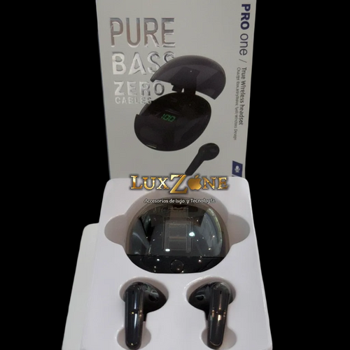Audífonos Bluetooth PRO one TWS - Pure Bass, Pantalla LED y BT 5.3.