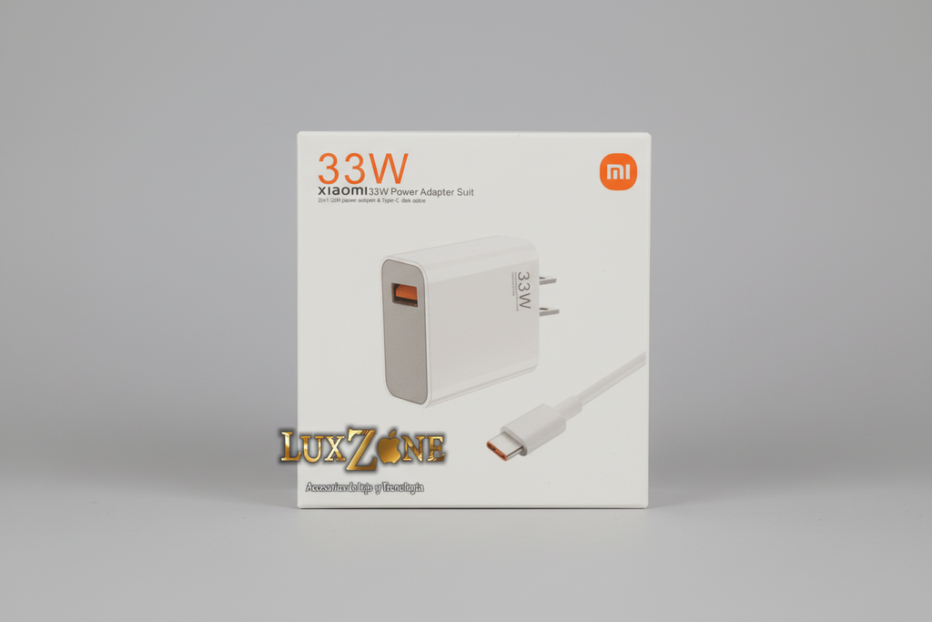Cargador Xiaomi 33W Original con Cable Incluido.