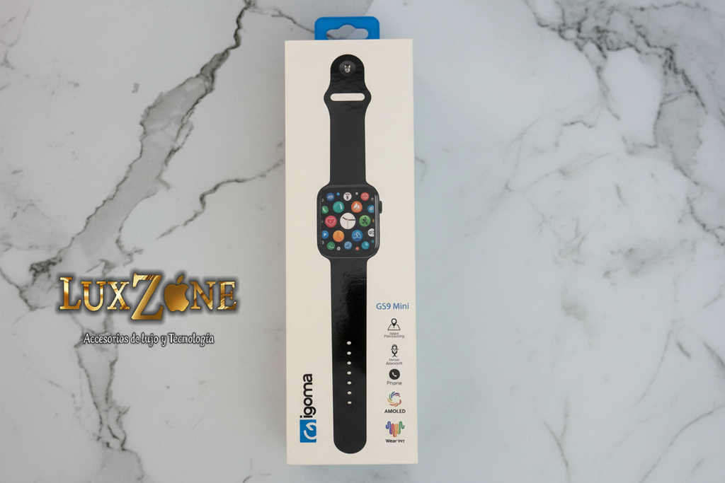 Smartwatch G-Igoma  Gs9 Versátil con Correas de Cuero, Silicona y Nylon