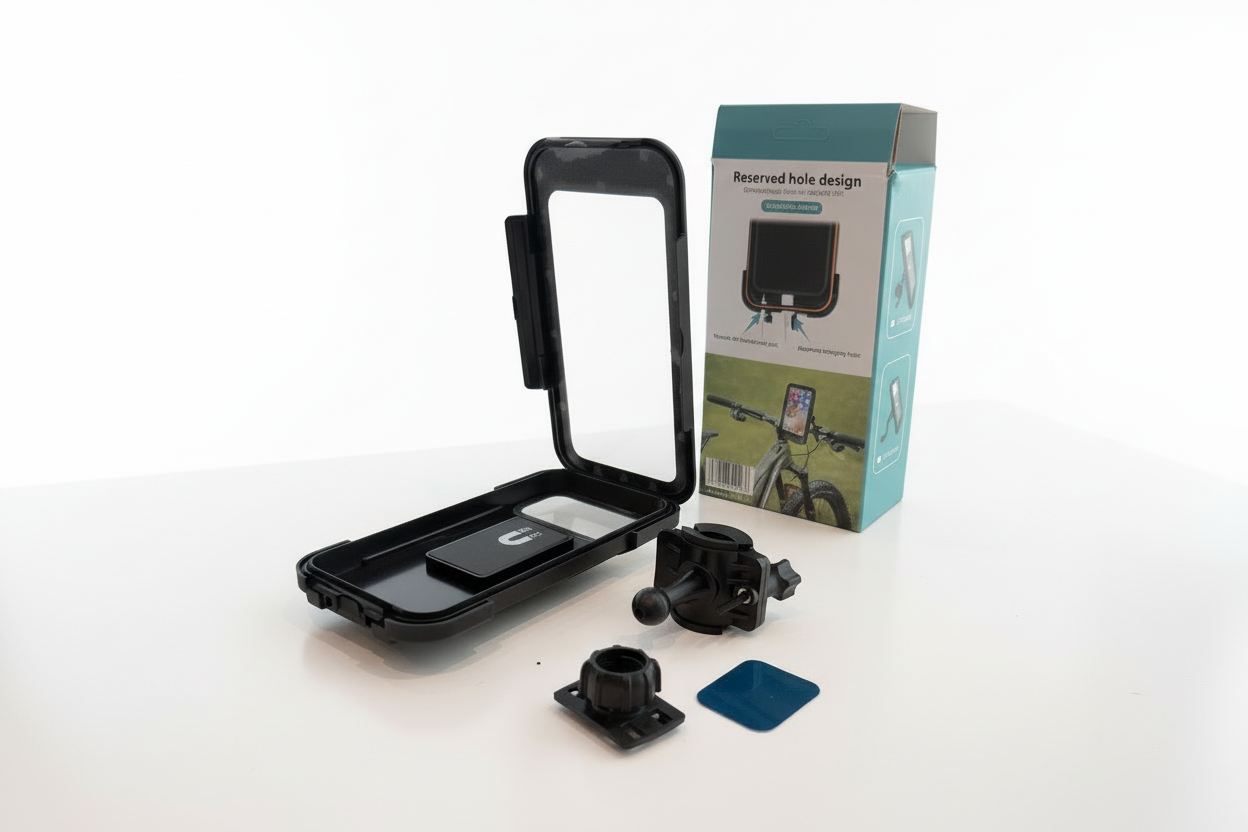 Soporte Impermeable Magnético para Celular - Moto y Bicicleta (Protección 360°).