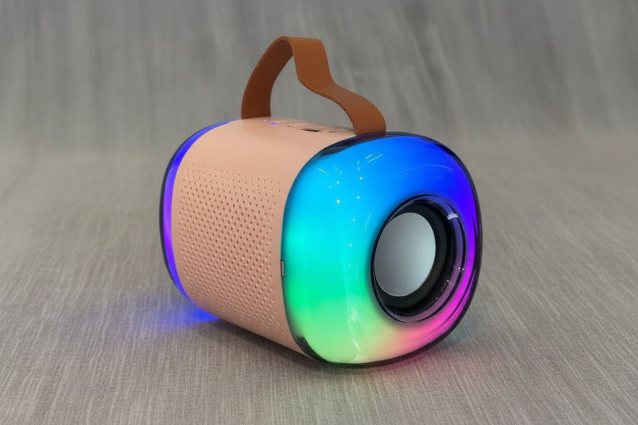 Bafle de Karaoke K5: Sonido Potente, Luces LED y Micrófono Inalámbrico