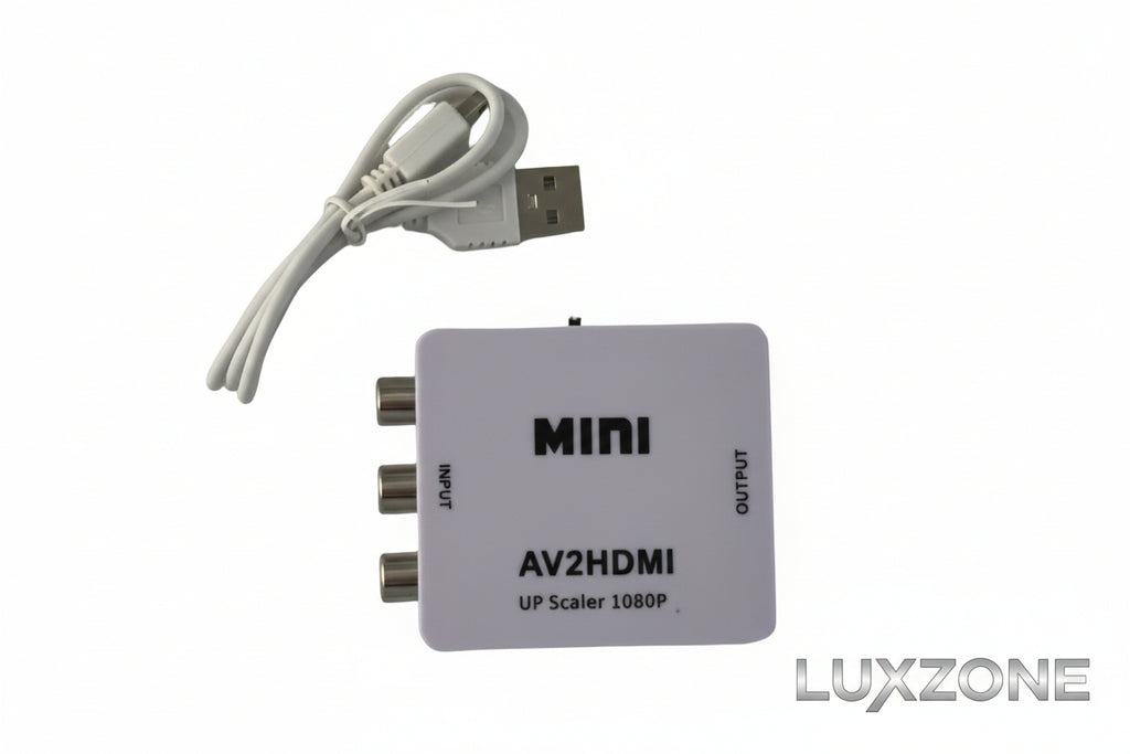 Convertidor Mini AV a HDMI 1080p: Moderniza tus Equipos Clásicos