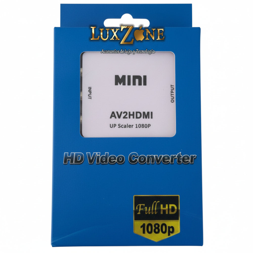 Convertidor Mini AV a HDMI 1080p: Moderniza tus Equipos Clásicos