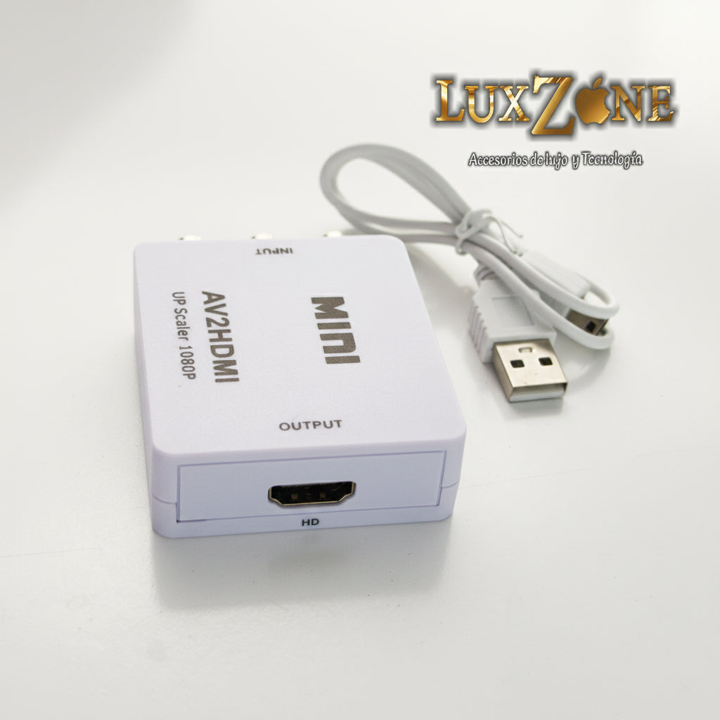 Convertidor Mini AV a HDMI 1080p: Moderniza tus Equipos Clásicos