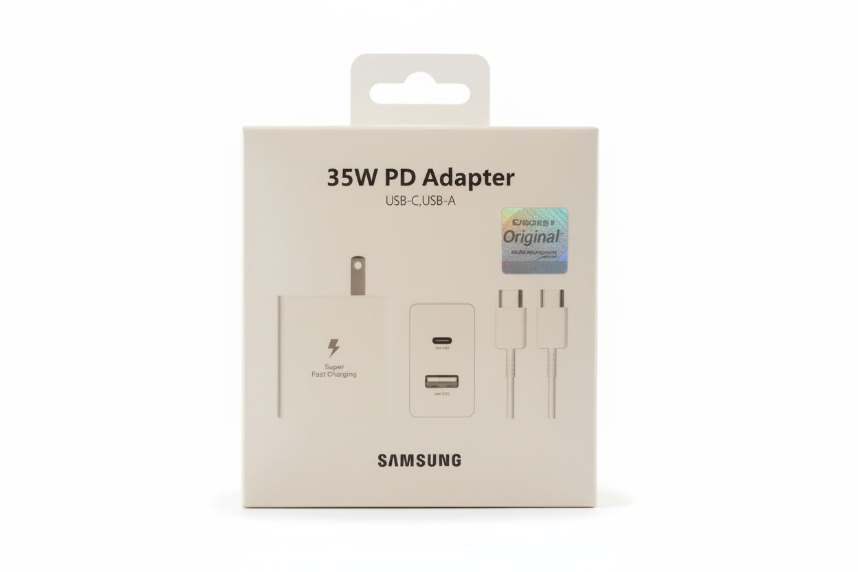 Cargador Samsung 35W  Doble Puerto certificado
