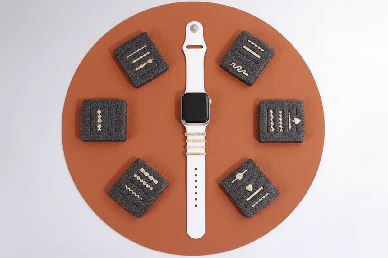 Charms Decorativos para Apple Watch – Dale un Toque de Lujo a tu Correa