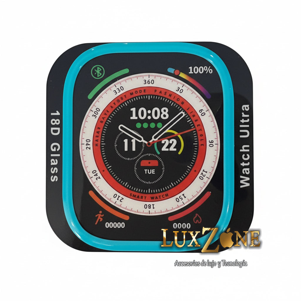 Protector de Pantalla 18D Glass para Smartwatch Ultra – Alta Resistencia y Acabado Premium
