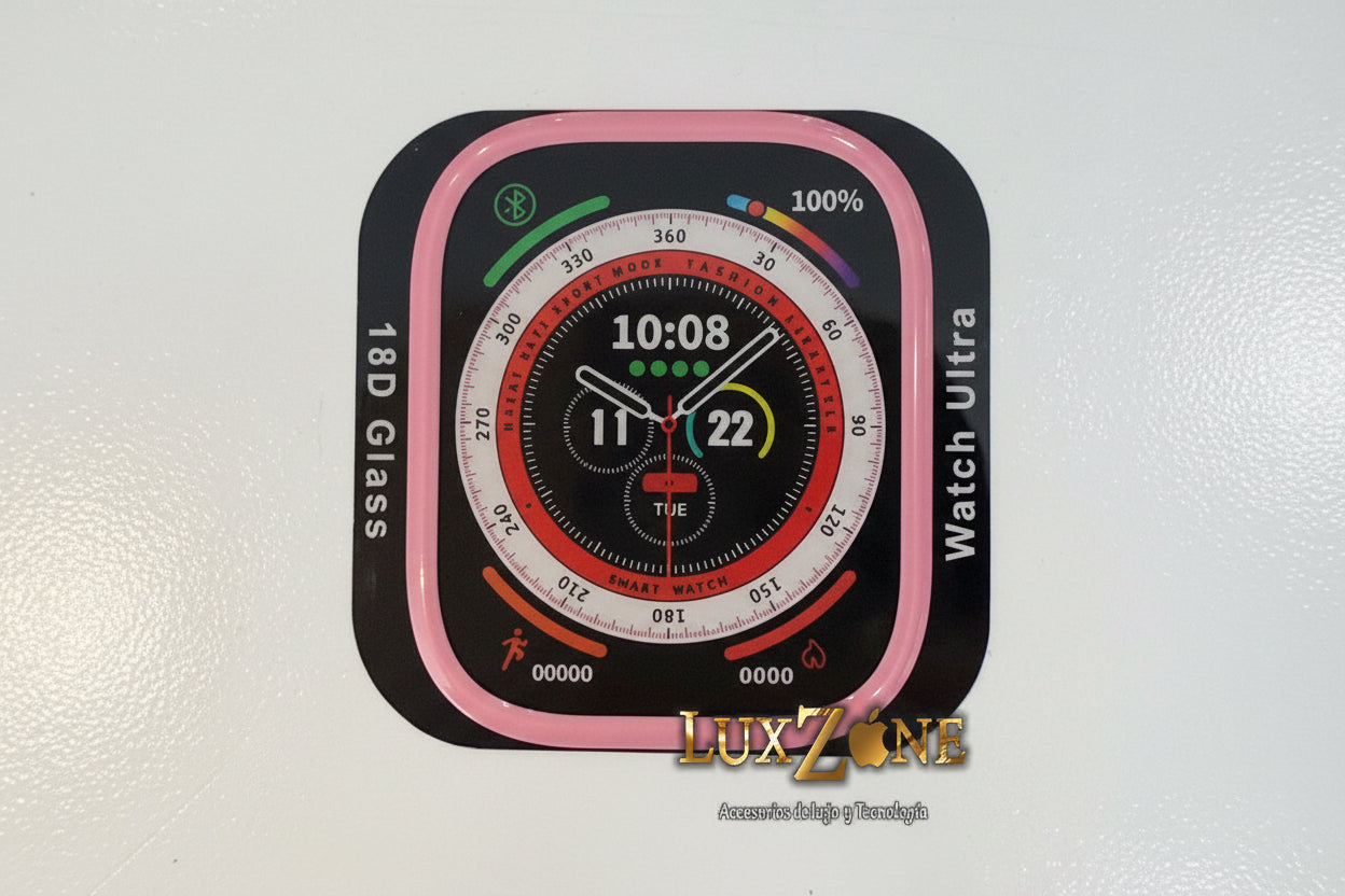 Protector de Pantalla 18D Glass para Smartwatch Ultra – Alta Resistencia y Acabado Premium
