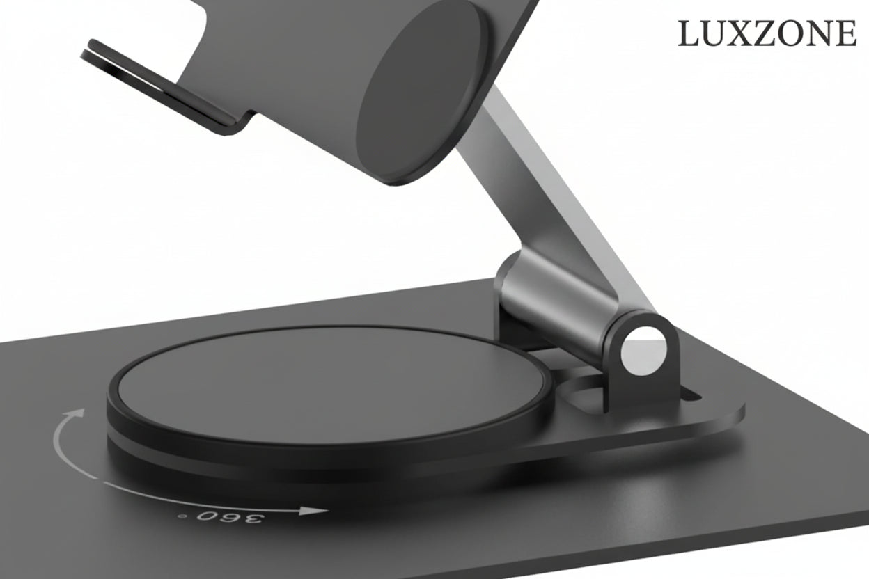 Soporte Premium para Tablet: Elevación Ergonómica y Rotación 360°