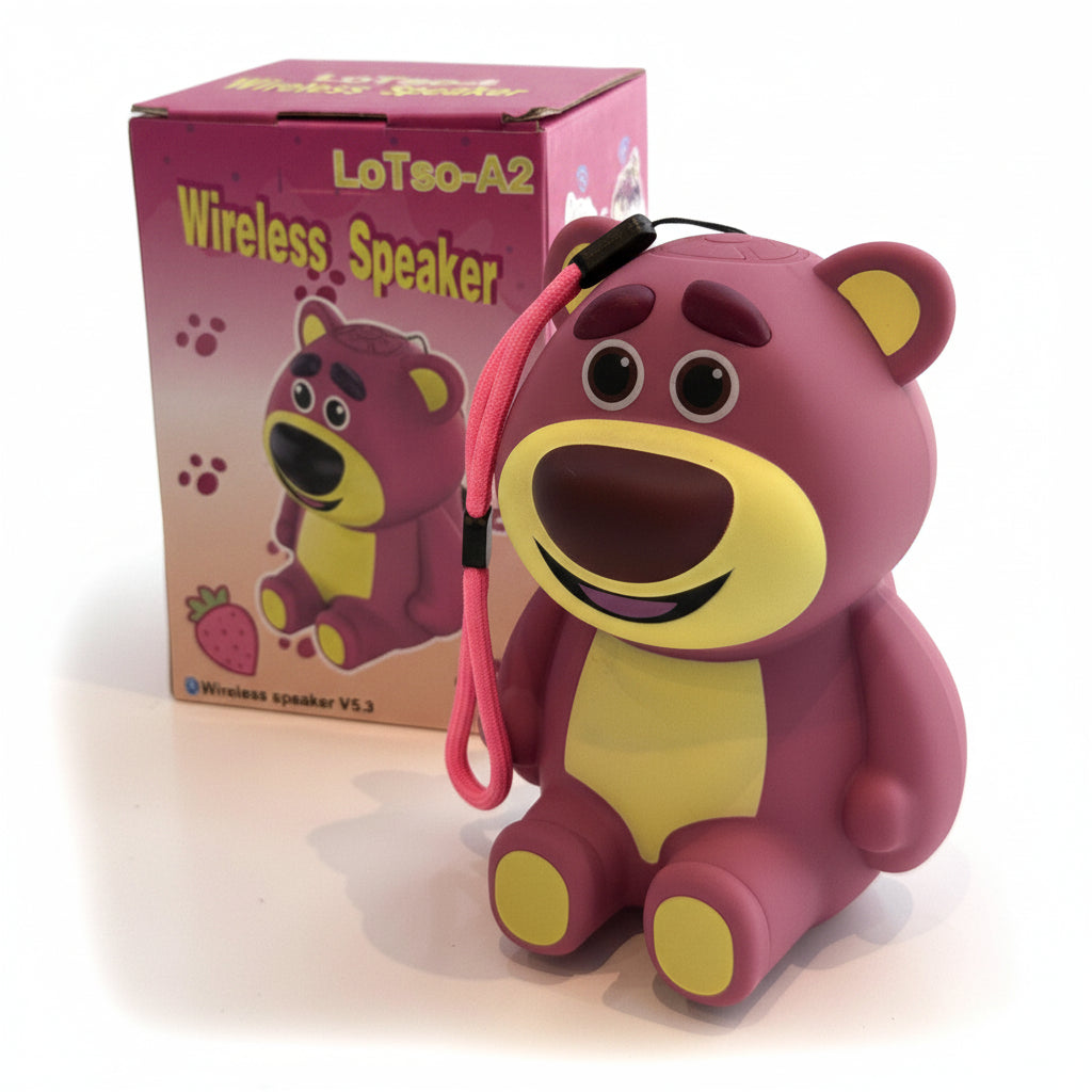 Parlante Bluetooth Lotso-A2: Sonido Envolvente y Diseño Coleccionable