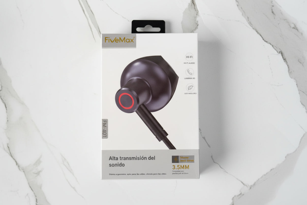 Audífonos de cable In-Ear FiveMax FM-401