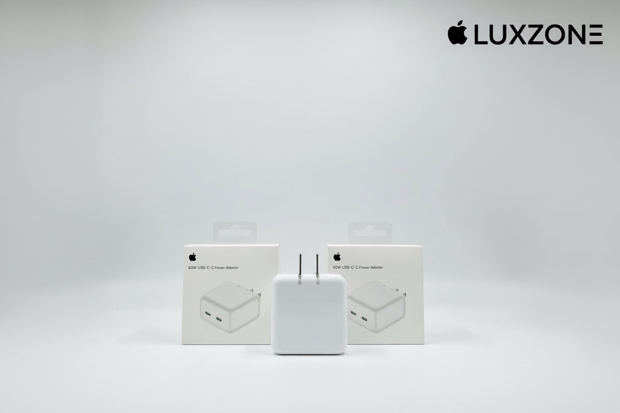 Adaptador Dual USB-C 60W: Carga Ultrarrápida para iPhone y MacBook
